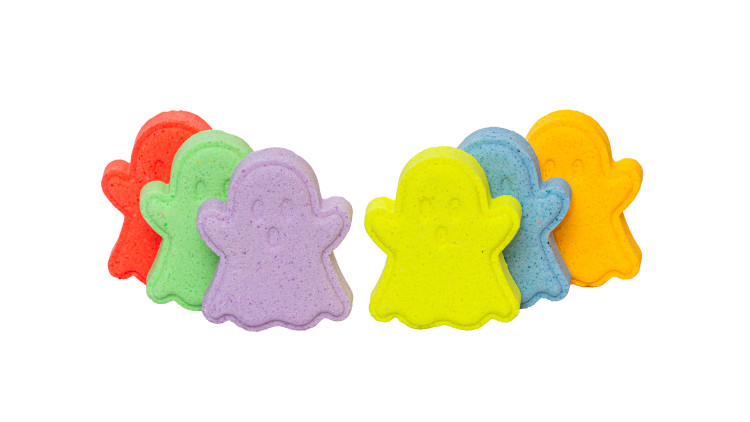 بمب حمام بی بی بمب _ طرح روح _80 گرمی _ مناسب پدیکور _ آبرسان و خوشبو کننده ی پا